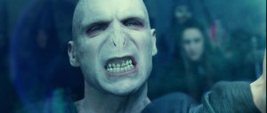 Voldermort, squeezing one out.